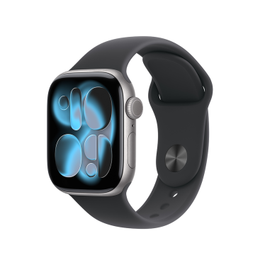 Apple Watch S11 - 42mm - Space Grey Aluminium - Black Sport Band - S/M
