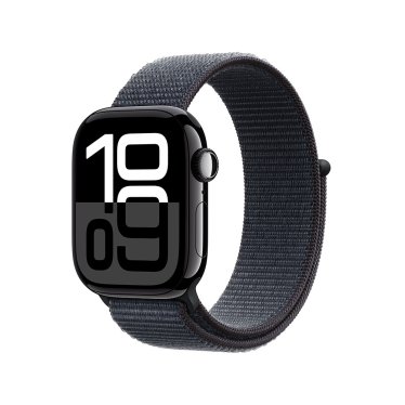 Apple Watch S10 - 42mm - Jet Black Aluminium - Ink Sport Loop - (130-200mm)