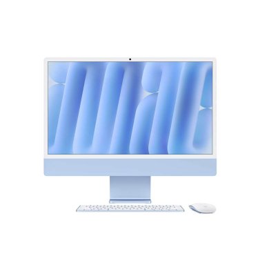 iMac 24" Blue - M4 8C-CPU & 8C-GPU - 16GB - 256GB - NO Eth - Mouse - MK