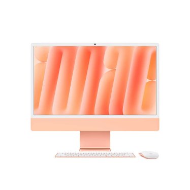 iMac 24" Orange - M4 8C-CPU & 8C-GPU - 24GB - 256GB - NO Eth - Mouse - MK-TID-NUM