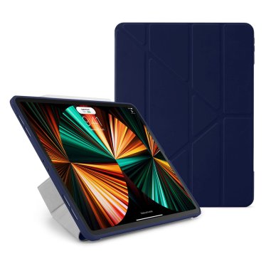 !Pipetto Origami No1 Original TPU Case for iPad Pro 12,9" (3rd, 4th & 5th generation) - Dark Blue