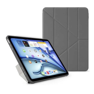 Pipetto Origami Case - iPad Air 10.9" (2020/2022) / iPad Air 11" (2024/2025) - Grey