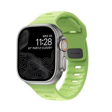 !Nomad Sport Band FKM - 42/44/45/49mm - Limited Edition Green Glow 2.0