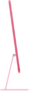 Roze iMac die naar rechts is gericht