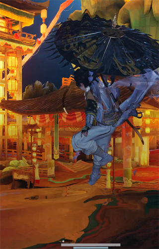 Gamescherm met de geavanceerde graphics van de Apple M3‑chip