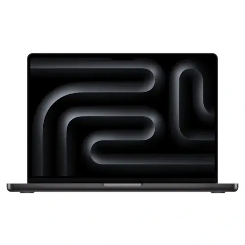 Zwarte MacBook Pro Zwarte MacBook Pro opengeklapt