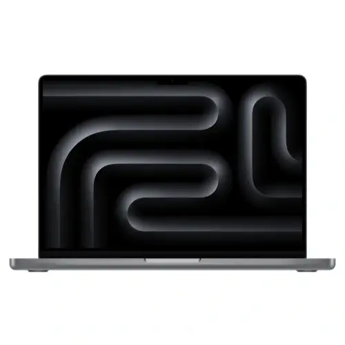 Zwarte MacBook Pro Zwarte MacBook Pro opengeklapt